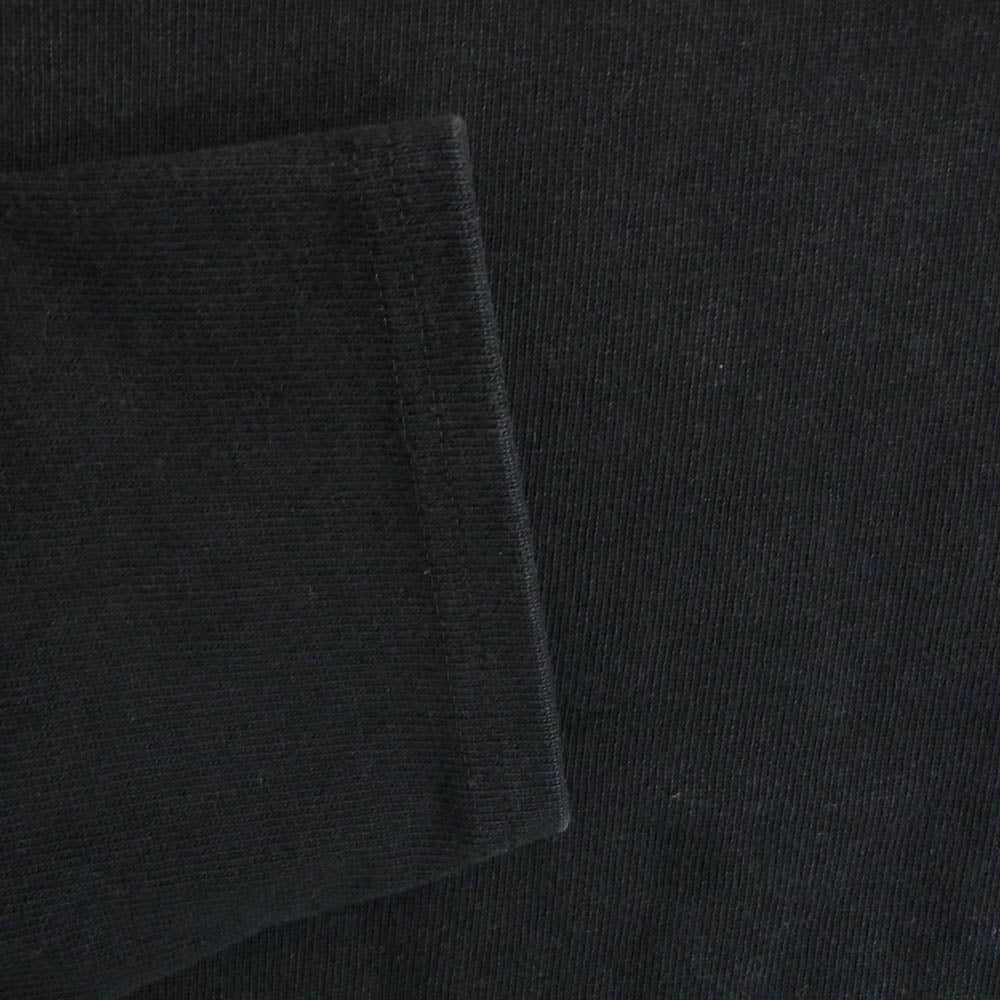 SAINT JAMES セントジェームス 袖ロゴ 長袖 バスクシャツ ブラック系 M【中古】