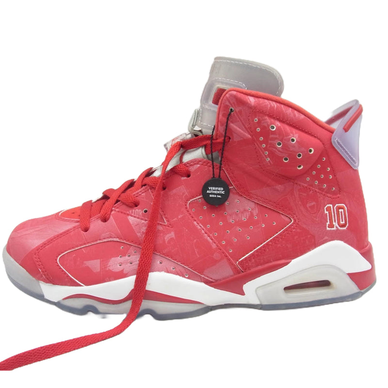 NIKE ナイキ 717302-600 Air Jordan 6 RETRO エアジョーダン6 レトロ SLAM DUNK スラムダンク ハイカット  スニーカー レッド系 28cm【極上美品】【中古】