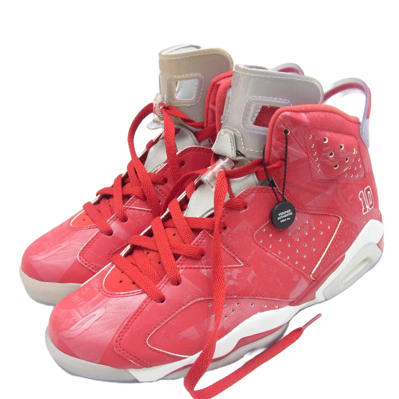 NIKE ナイキ 717302-600 Air Jordan 6 RETRO エアジョーダン6 レトロ SLAM DUNK スラムダンク ハイカット  スニーカー レッド系 28cm【極上美品】【中古】