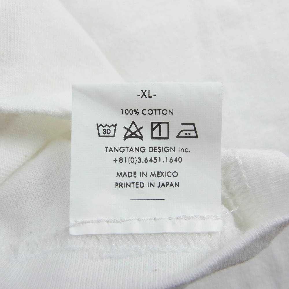 タンタン フォト プリント Tシャツ 半袖 ホワイト系 XL【中古】