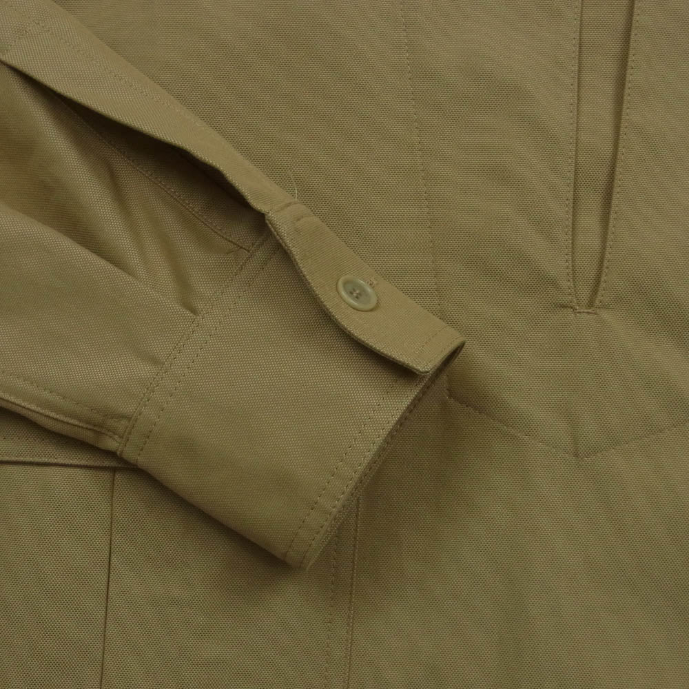 MAX MARA マックスマーラ 24111910436 ブラウス シャツ ジャケット コットン イタリア製 ライトブラウン系 40【中古】