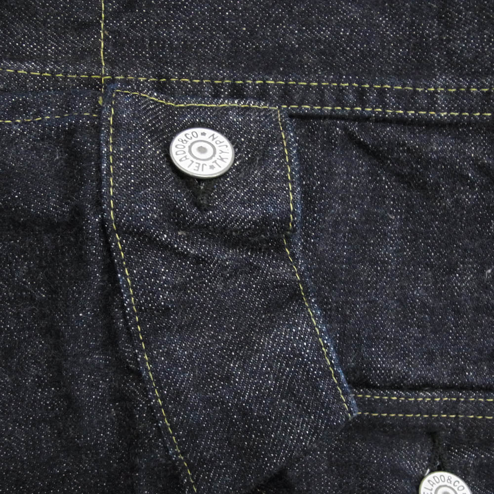 JELADO ジェラード 407EXX JP94407E 1st Denim Jacket Gジャン デニムジャケット シンチバック セルビッチ インディゴブルー系 XS【新古品】【未使用】【中古】