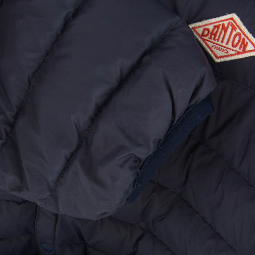 Danton ダントン 15A-KW-002 JD-8646 クルーネック インナー ダウン ジャケット ネイビー系 42【中古】