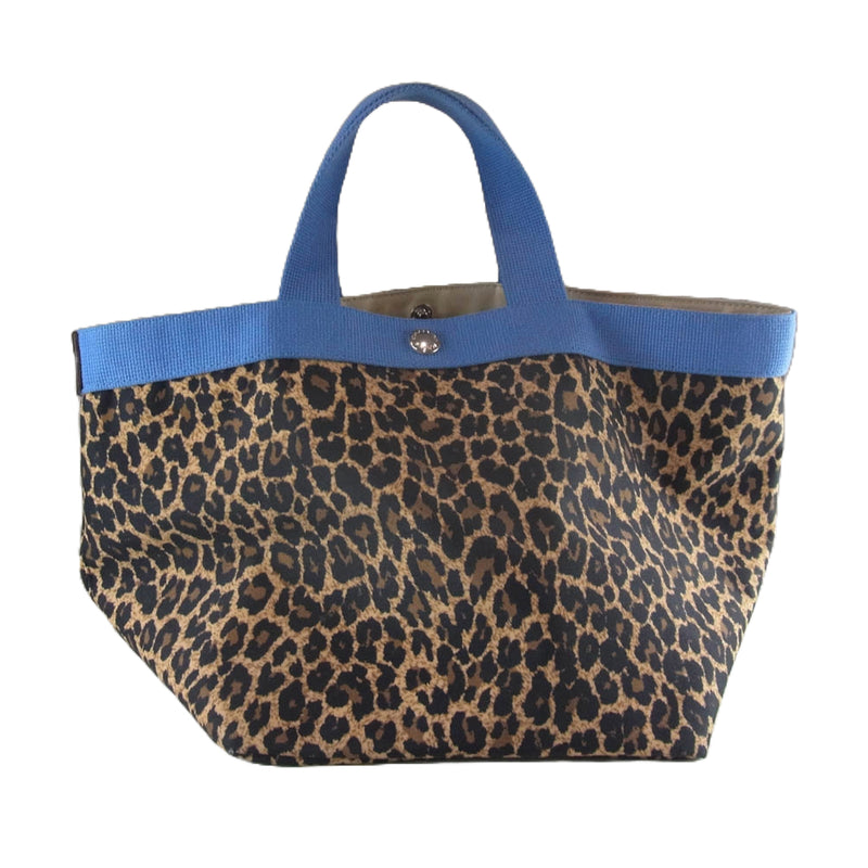 【☆ゆめ☆ 】Herve Chapelier パンサーブルー　Mサイズ Herve Chapelier エルベ・シャプリエ 舟形トート M パンサー柄 ブルー