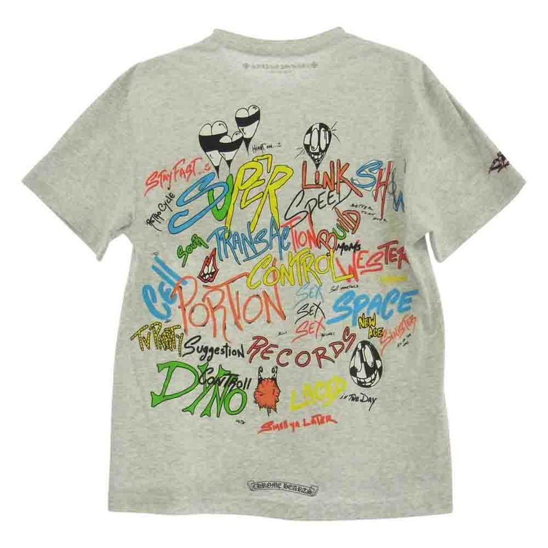 CHROME HEARTS クロムハーツ（原本無） MATTY BOY PPO BRAIN S/S TEE マッティボーイ ブレイン 半袖Tシャツ  カットソー グレー系 M【中古】