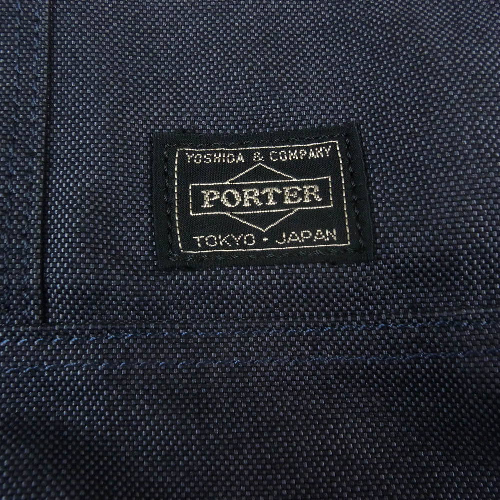 PORTER ポーター 592-06576 SMOKY TOTE BAG L スモーキー トート バッグ インディゴブルー系【中古】