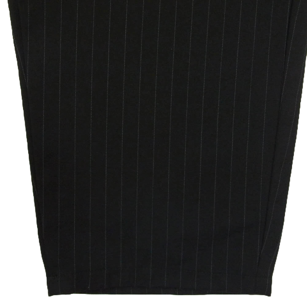 GRAPHPAPER グラフペーパー GM194-40502B SELVAGE WOOL COOK PANTS シェフ パンツ コックパンツ ストライプ ブラック系 F【中古】