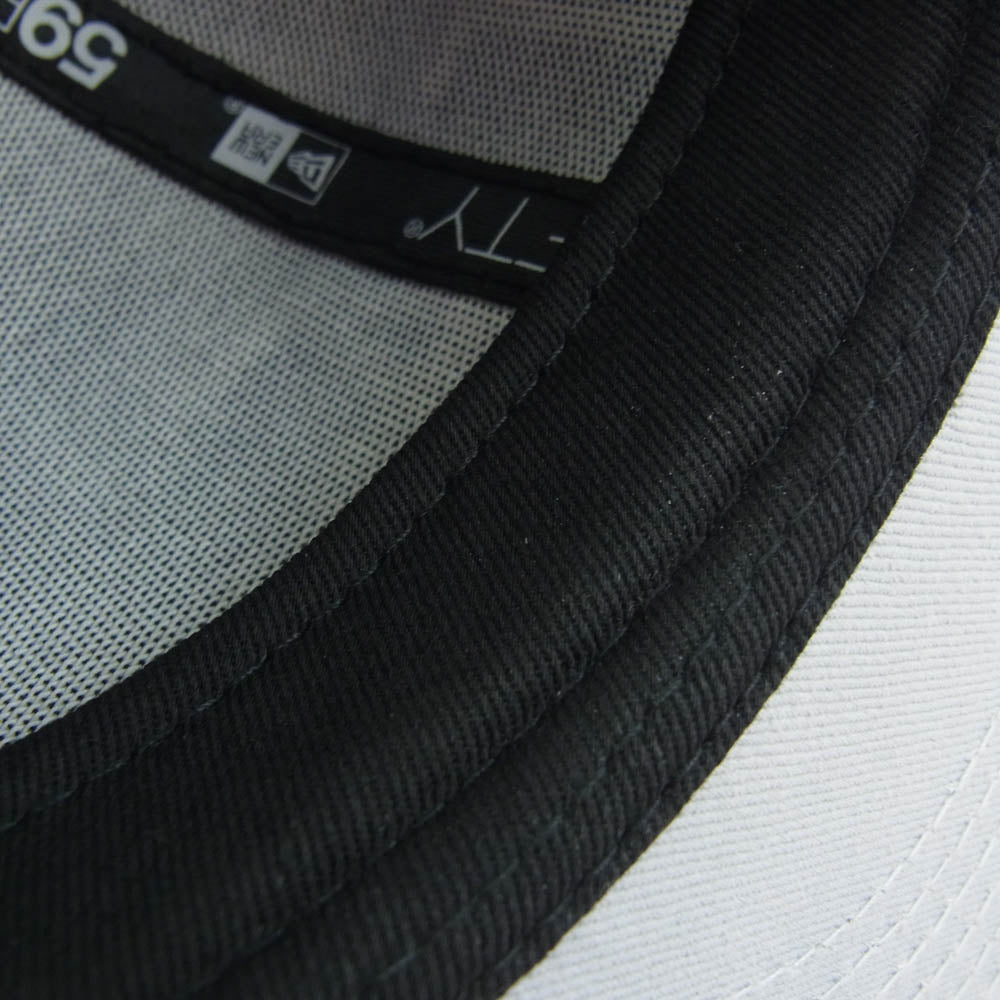 STUSSY ステューシー × NEW ERA LA ニューエラ キャップ ブラック系 57.7cm【中古】