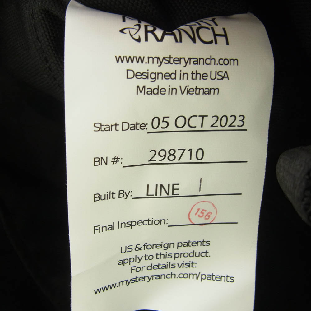 MYSTERY RANCH ミステリーランチ 298710 BINDLE 20 2WAY ショルダーバッグ トートバッグ ブラック系【中古】