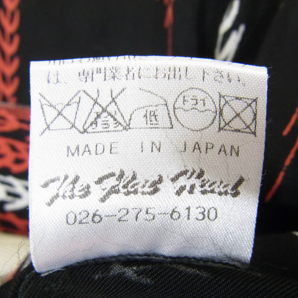 THE FLAT HEAD ザフラットヘッド Black Mint レーヨン オープンカラー 半袖 シャツ ブラック系 40【中古】