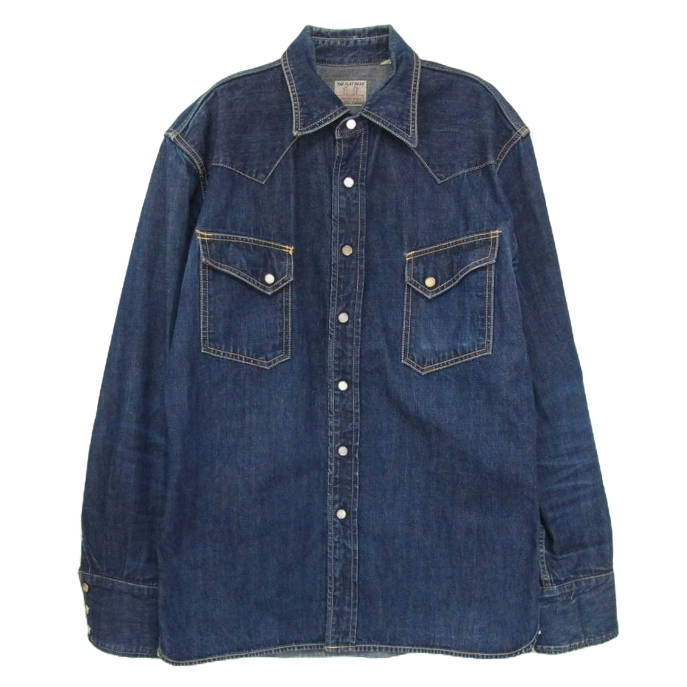 M*s様 THE FLAT HEAD 7001デニムウエスタンシャツ 40 THE FLAT HEAD ザフラットヘッド 7001 デニム ウェスタン シャツ