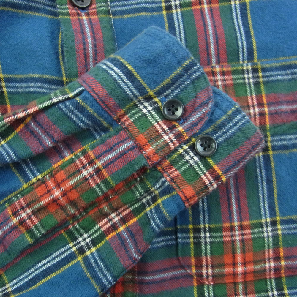 L.L.Bean エルエルビーン ボタンダウン 長袖 チェック フランネル シャツ マルチカラー系 M【中古】