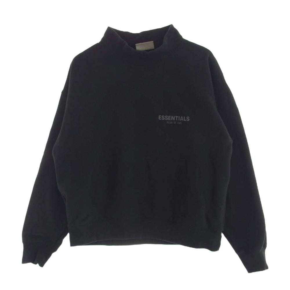 Fear of God ESSENTIALS スウェット M 黒 【古着】【中古】 FEAR OF GOD フィアオブゴッド ESSENTIALS MOCK NECK SWEAT