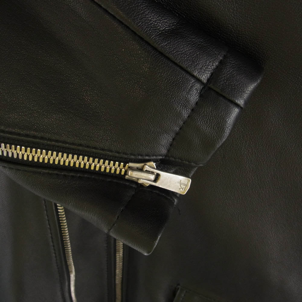 NO ID. ノーアイディ 851203-245L レザートルコ シープ ツイン トラック ライダース JKT ブラック系 1【中古】