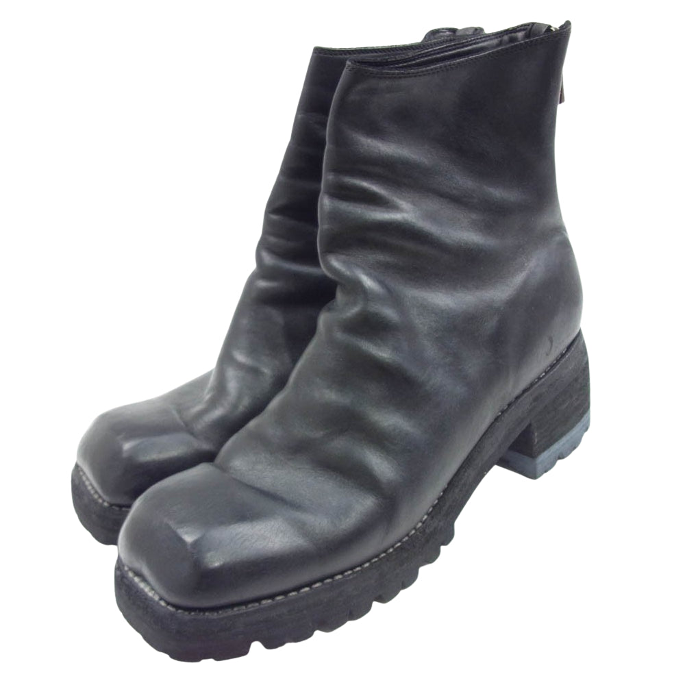 guidi バックジップスクエアトゥブーツ　79086v グイディ 9086V Back Zip 馬革 バック ジップ スクエアトゥ ブーツ