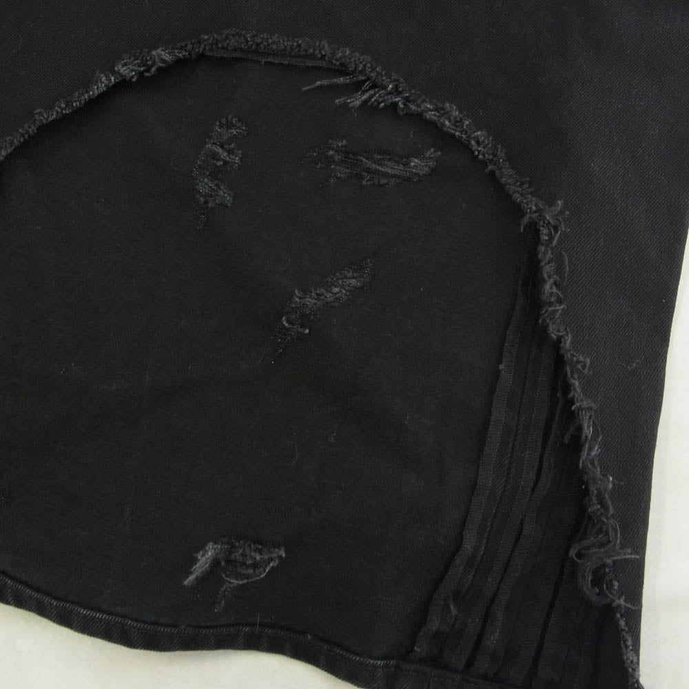 VETEMENTS ヴェトモン UE54240B Destroyed Baggy Jeans デストロイ クラッシュ加工 オーバーサイズ バギー デニムパンツ ジーンズ ブラック系 28【中古】