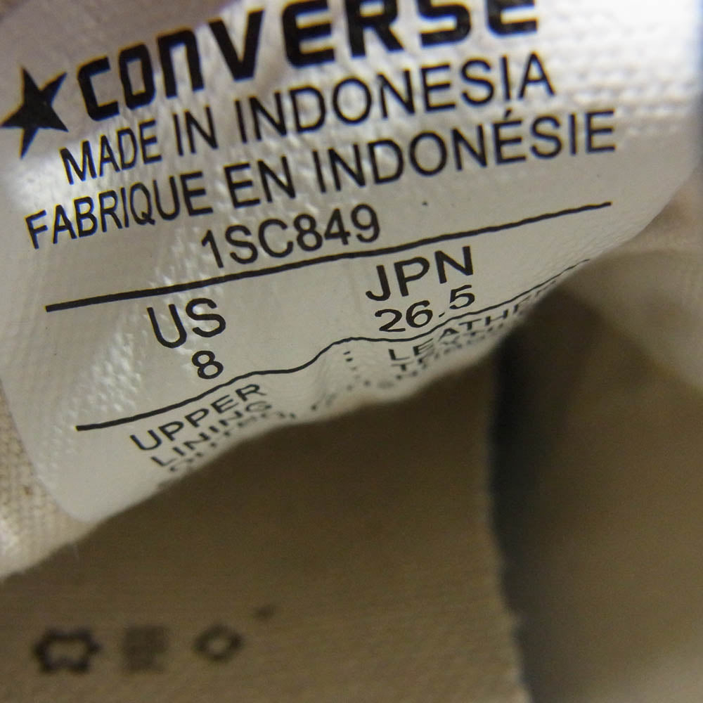 CONVERSE コンバース 1SC849 STAR&BARS LEATHER スター バーズ レザー スニーカー ブルー系 26.5cm【美品】【中古】