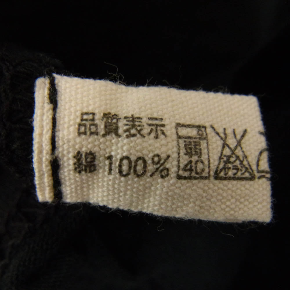 THE FLAT HEAD ザフラットヘッド 刺繍 ポケット 半袖 Tシャツ ブラック系 40【中古】