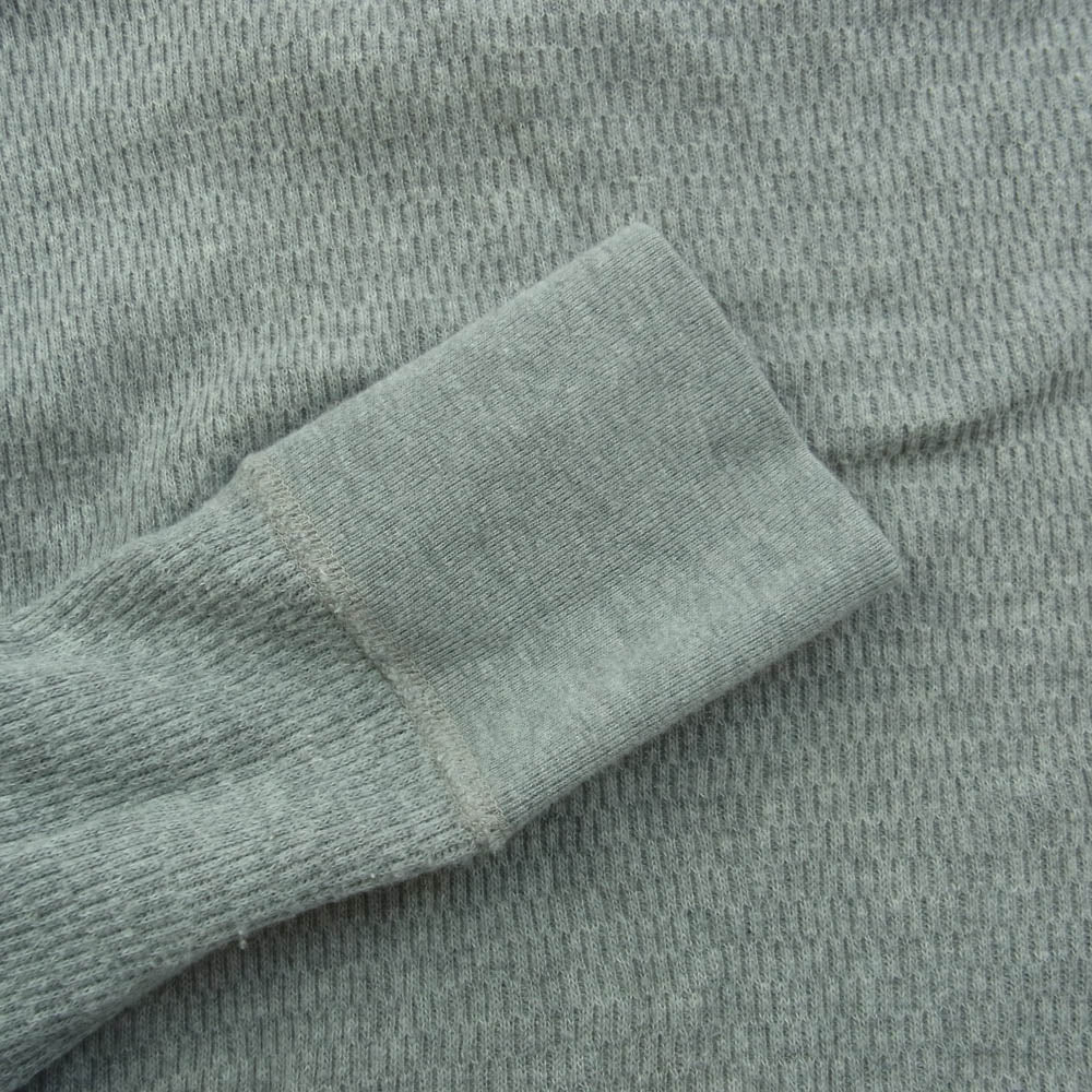 THE FLAT HEAD ザフラットヘッド クルーネック サーマル 長袖 Tシャツ グレー系 42【中古】