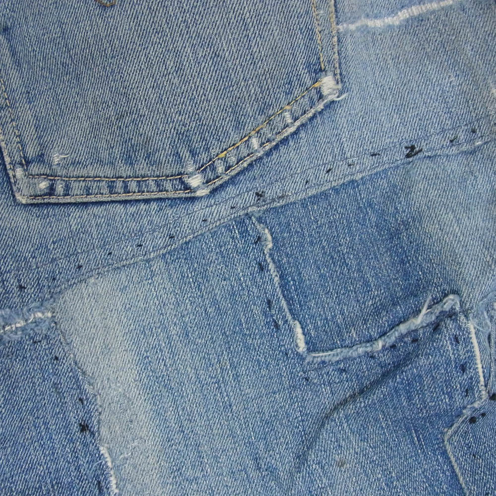 Levi's リーバイス ヴィンテージ オリジナル 501 BIGE 66前期 移行期 ボタン裏刻印無 デニム パンツ インディゴブルー系 サイズ表記無【中古】