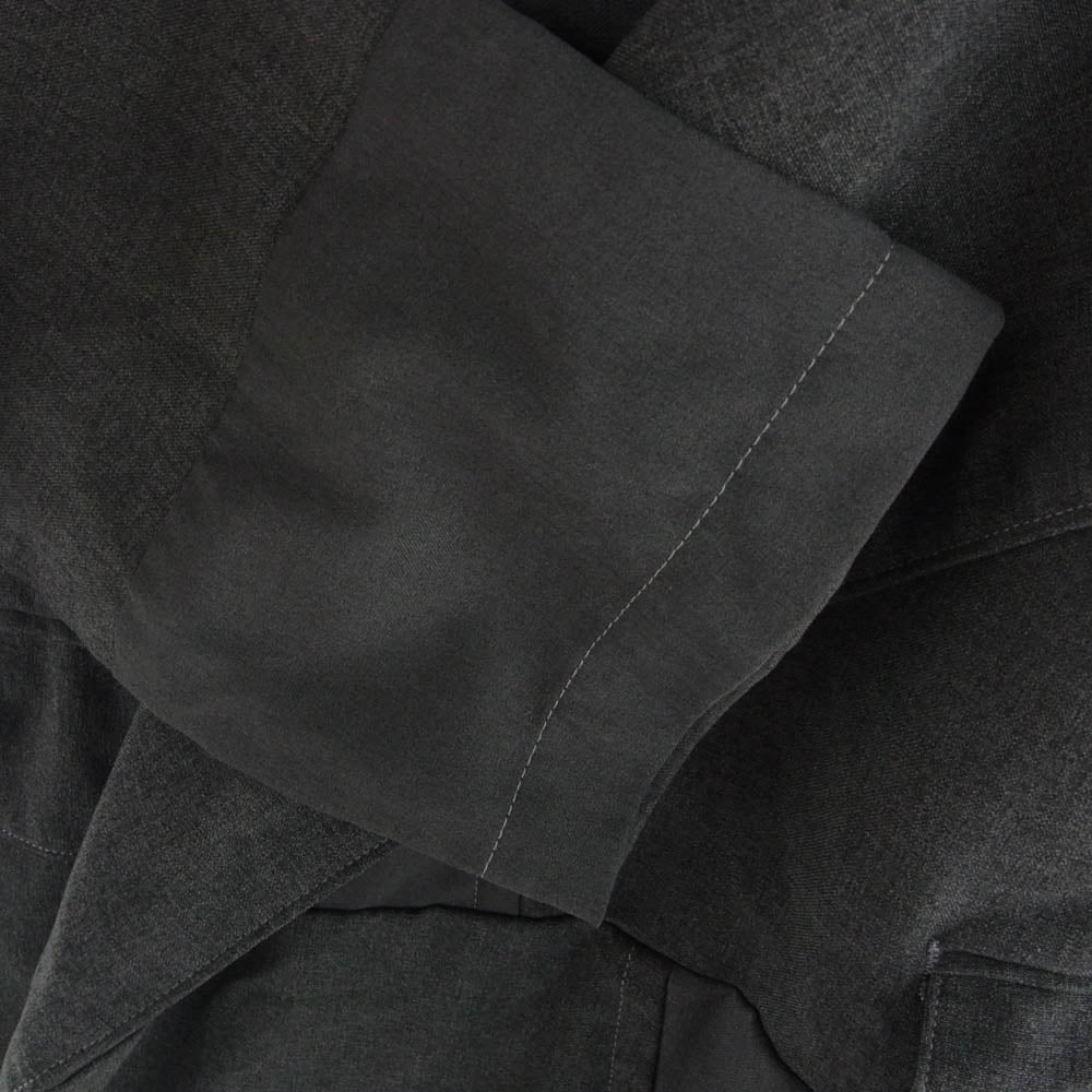 Yohji Yamamoto ヨウジヤマモト 19SS GK-J05-800 Ground Y グラウンドワイ アシンメトリー シャツ ジャケット グレー系【中古】