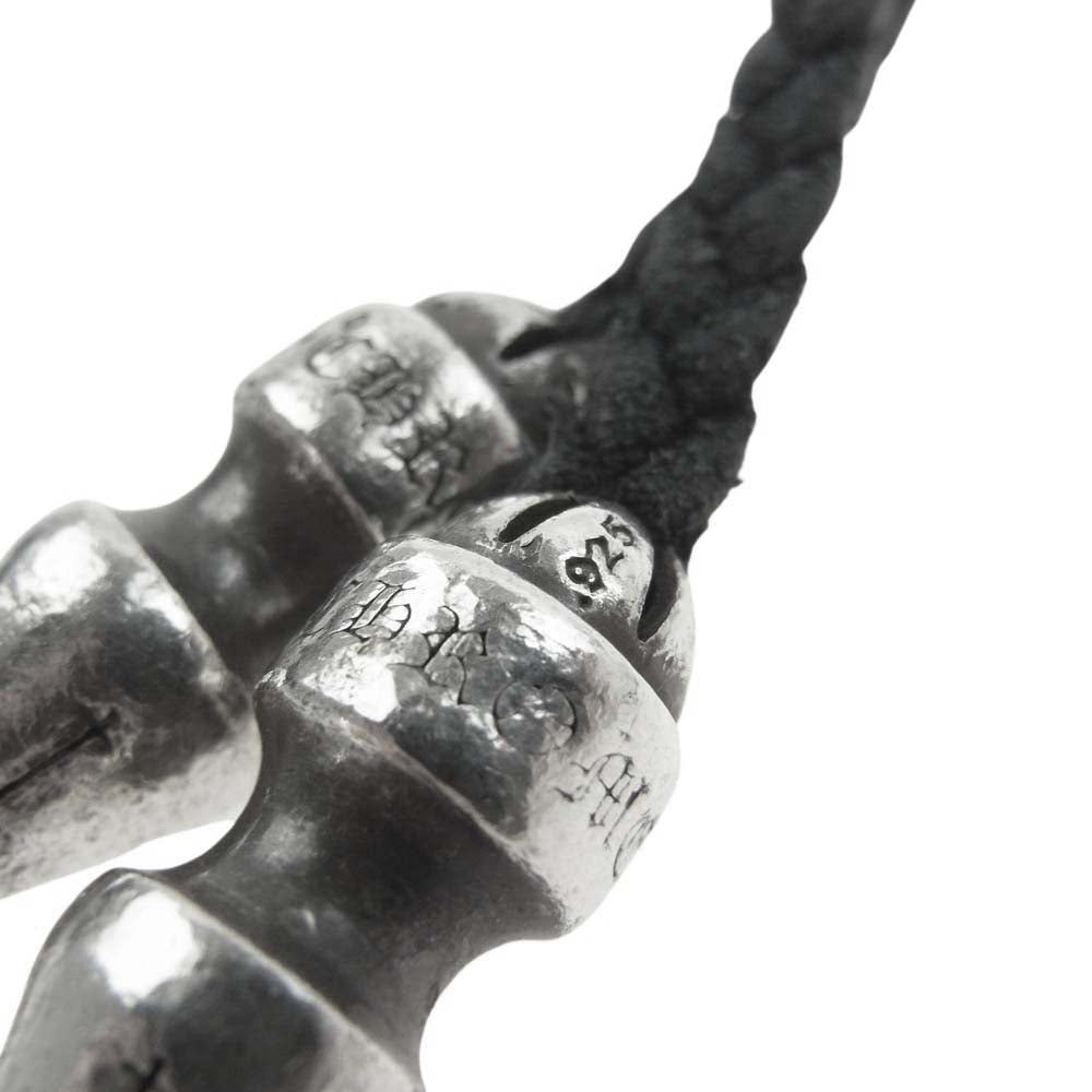 CHROME HEARTS クロムハーツ(原本無) スパイク レザー ブレード ボロチップ ブラック系 シルバー系【中古】