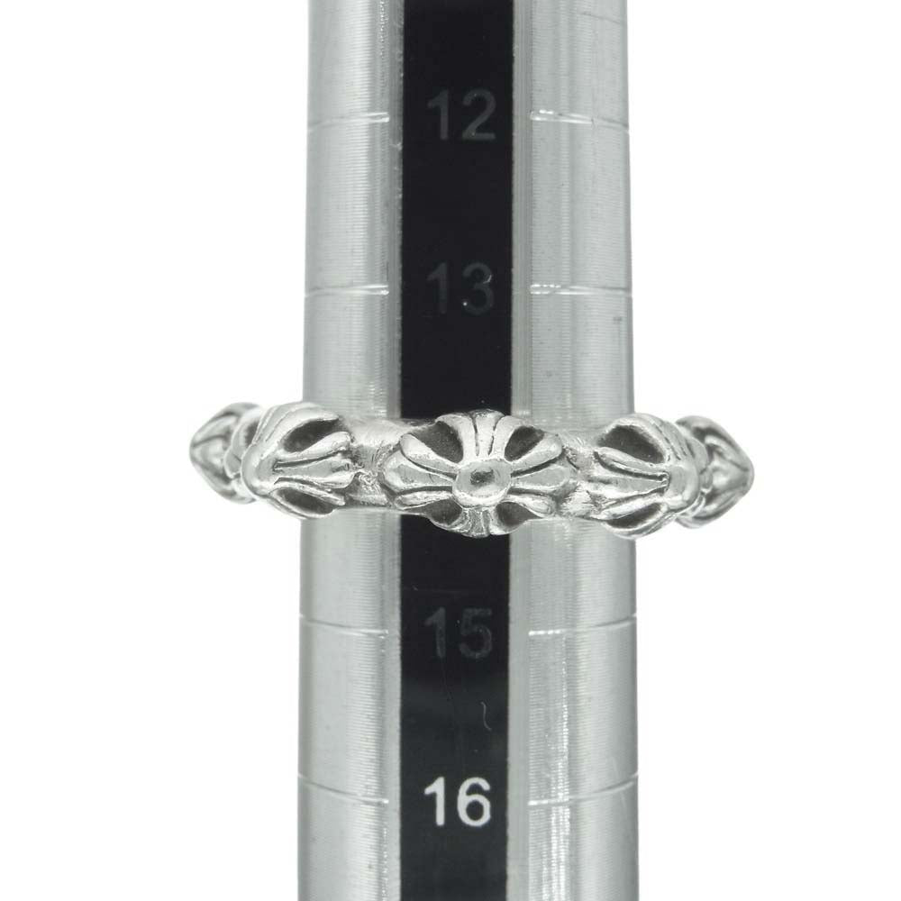 CHROME HEARTS クロムハーツ(原本無) CROSS BAND クロス バンド リング シルバー系 14号【中古】