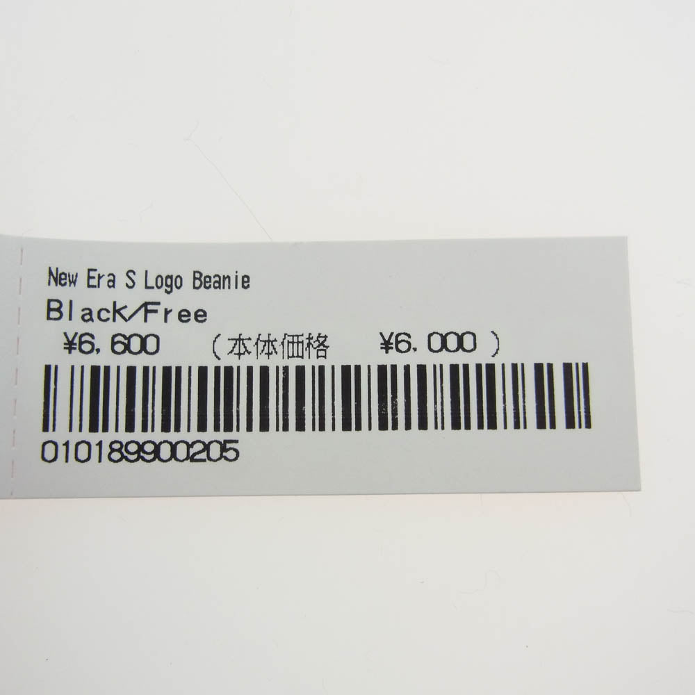 Supreme シュプリーム 23AW new era s logo beanie ニューエラ Sロゴ ビーニー ニット帽 ブラック ブラック系【極上美品】【中古】