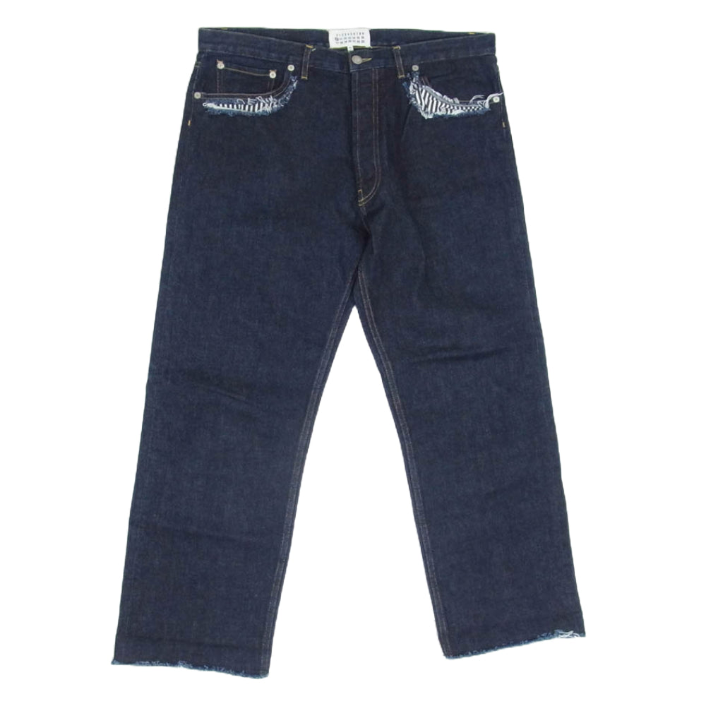 MAISON MARGIELA メゾンマルジェラ 19AW S50LA0131 Rinse washed カットオフ デニム パンツ インディゴ インディゴブルー系 34【中古】 MAISON MARGIELA メゾンマルジェラ 19AW S50LA0131 Rinse washed
