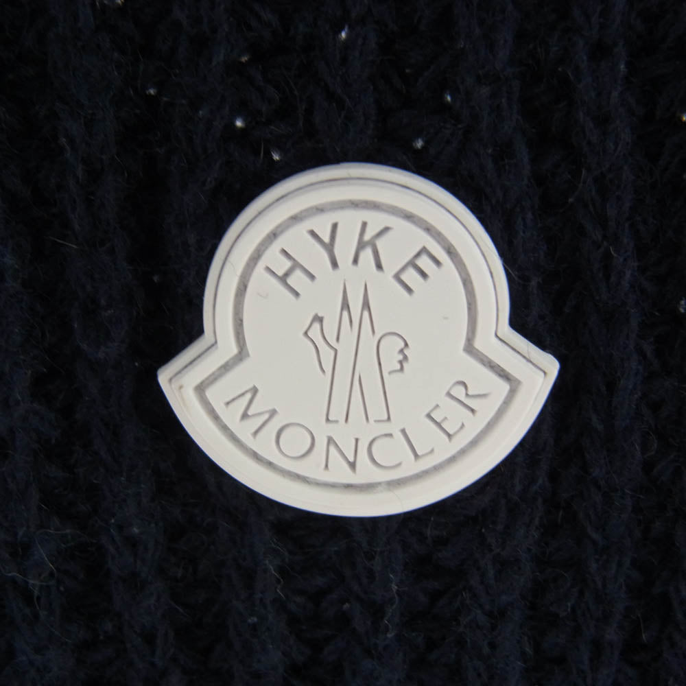 MONCLER モンクレール GENIUS HYKE 21AW GILET TRICOT GILET TRICOT ハイク カシミヤウール ニット ベスト ネイビー ネイビー系 4【中古】
