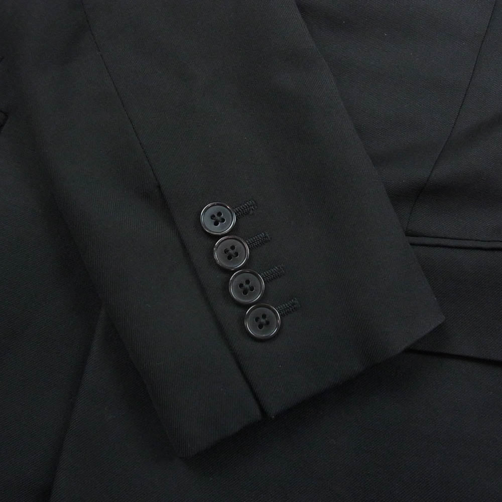 SAINT LAURENT サンローラン エディ期 シングルブレスト 2B テーラード ジャケット ブラック系 44【中古】