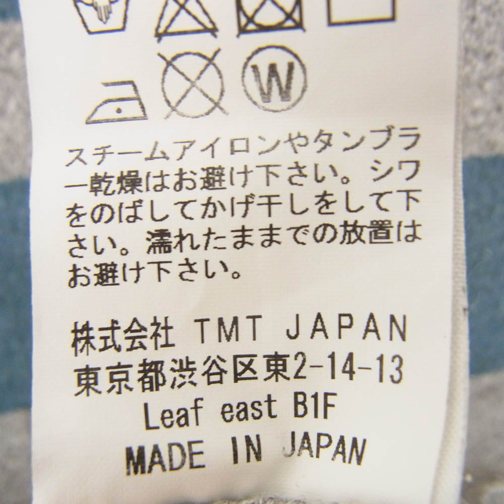 TMT ティーエムティー TCS-S1712 S/SL RAFI CRAPE WEAVE TEE 半袖 Tシャツ カットソー グレー系 L【中古】