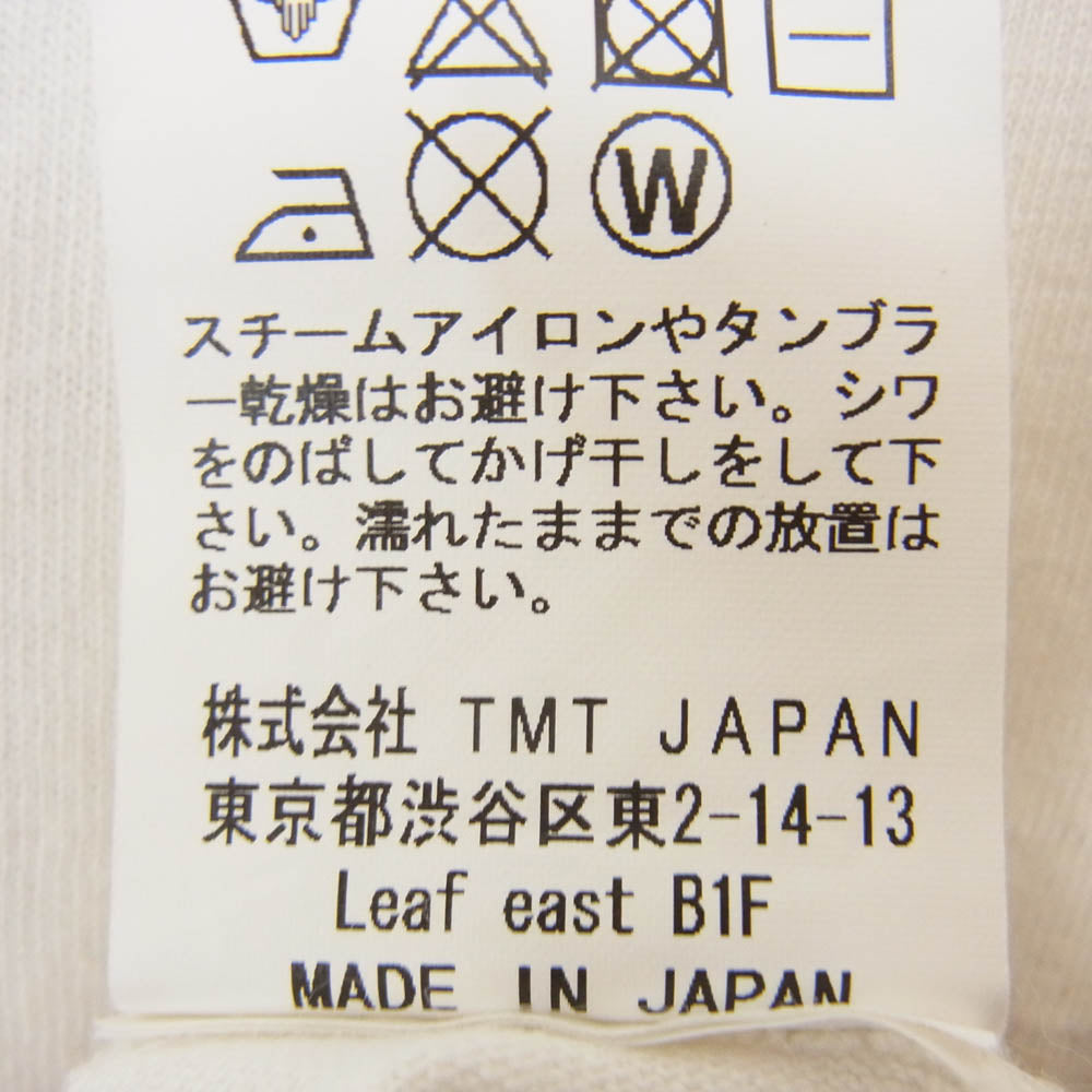 TMT ティーエムティー TCS-S1723 S/SL ラフィー 天竺 TEE 半袖 Tシャツ ホワイト系 L【中古】