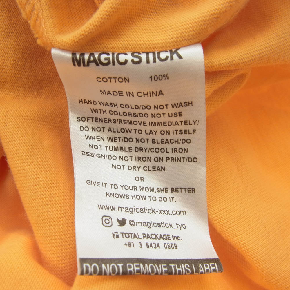 マジックスティック 21SS Chronus L/S T-Shirts グラフィック プリント ロンT 長袖 Tシャツ オレンジ XL オレンジ系 XL【中古】