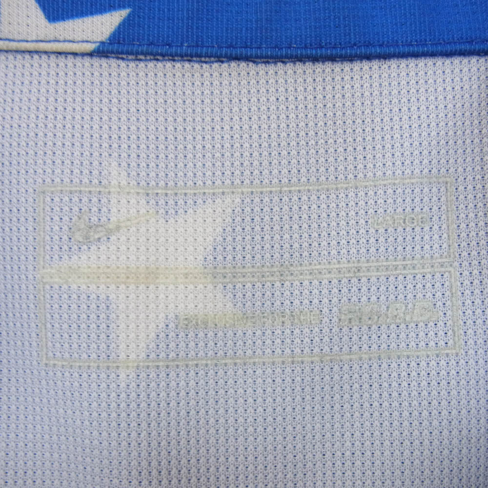 F.C.R.B. エフシーアールビー 13AW スター 総柄 ポリエステル 長袖 ポロ シャツ ブルー系 L【中古】