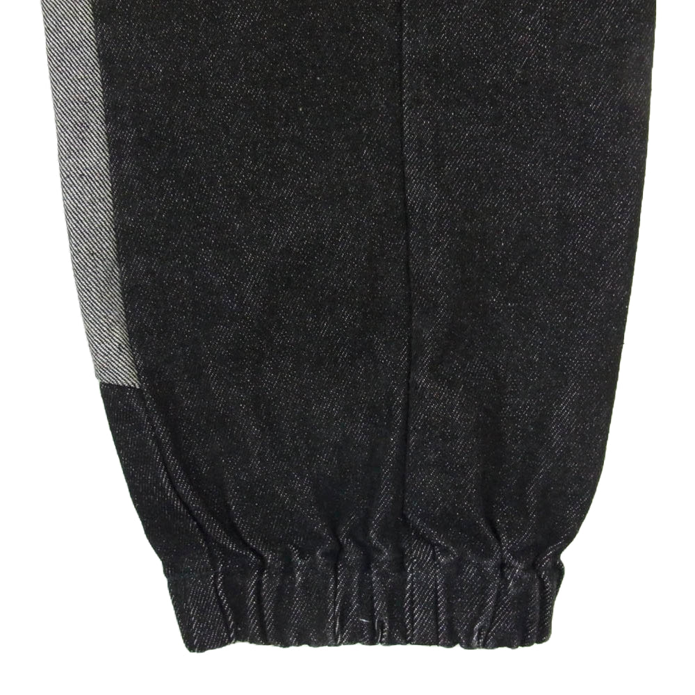 SAPEUR サプール A0021-177 DENIM TRACK PANTS デニムトラック パンツ ブラック系 L【中古】