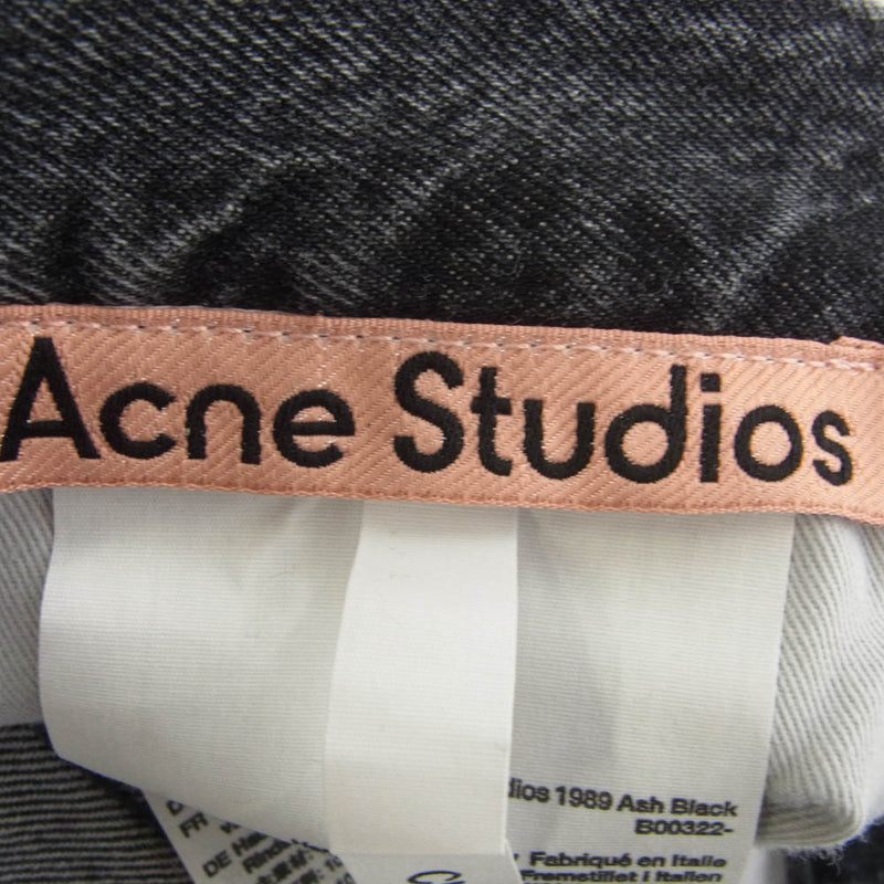 パンツ Acne Studios 1989 Ash Black B00322 Acne Studios アクネストゥディオズ ACNE STUDIOS 「1989」 ルーズ