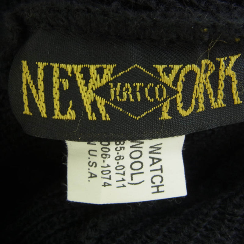 LANGLITZ LEATHERS ラングリッツレザーズ × NEW YORK HAT ビーニー ニットキャップ ブラック系【中古】