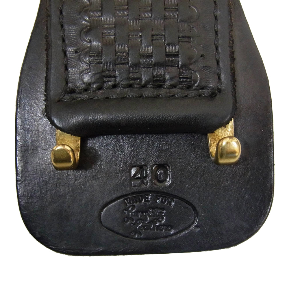 LANGLITZ LEATHERS ラングリッツレザーズ レザー デューティ ベルト ブラック系 40【中古】