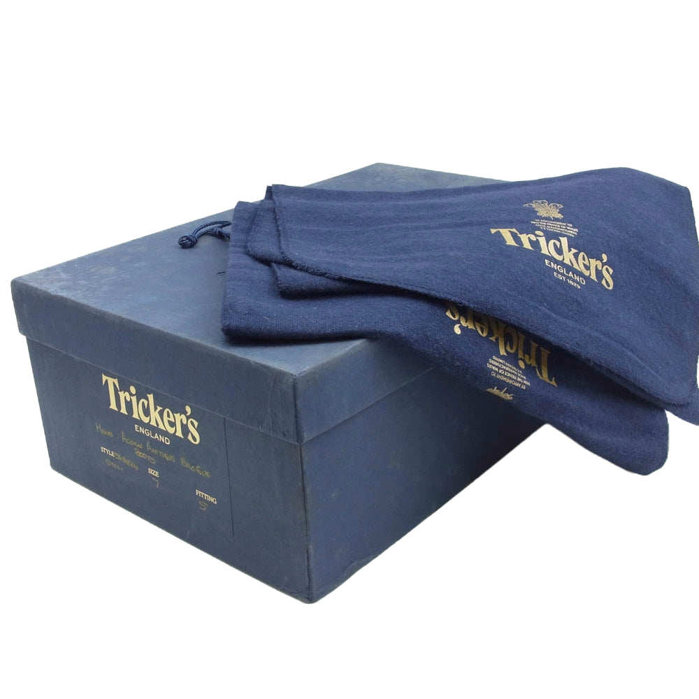 Tricker's トリッカーズ M5634 STOW ブローグブーツ ストウ ダイナイトソール エイコン ウイングチップ レザー カントリー ブーツ ブラウン系 7【中古】