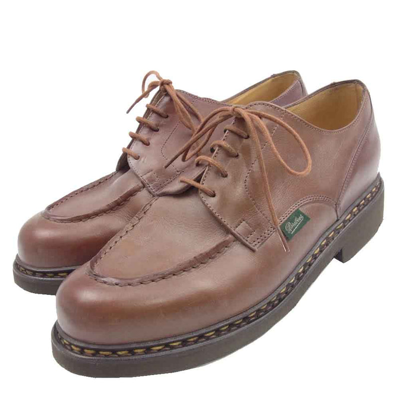 Paraboot パラブーツ 710708 CHAMBORD MARRON シャンボード マロン Uチップ レザー ドレス シューズ ブラウン系  7【中古】