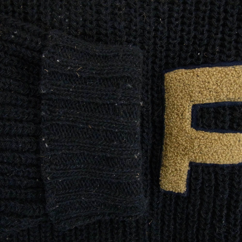 Nigel Cabourn ナイジェルケーボン 801004007 R.A.F SWEATER ワッペン ローゲージ ニット セーター ネイビー系 48【中古】