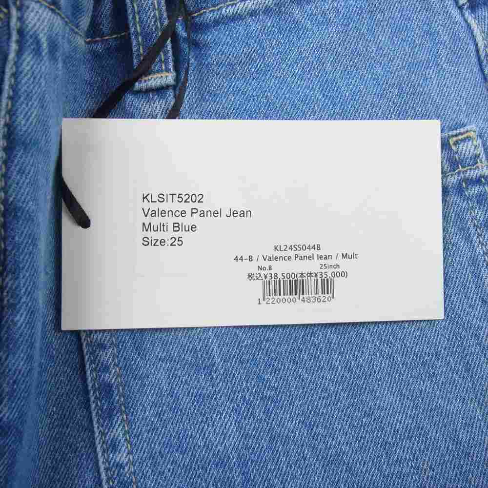 クローク Valence Panel Jean デニム パンツ インディゴブルー系 25【新古品】【未使用】【中古】