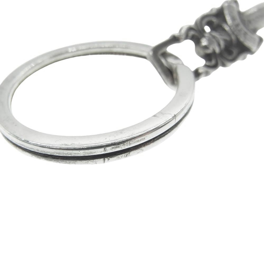 CHROME HEARTS クロムハーツ(原本無) RNG&No5 DGGR #5ダガー キーリング キーホルダー シルバー系【中古】