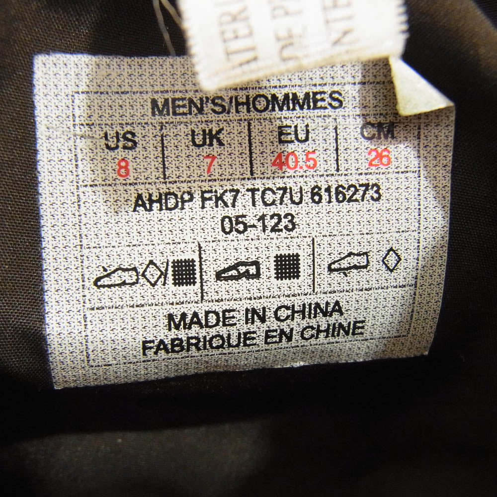 THE NORTH FACE ノースフェイス 616273 ヌプシブーティ スノーブーツ ショート ブーツ ブラウン系 26cm【中古】