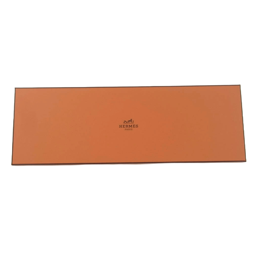 HERMES エルメス 国内正規品 CRAVATE UNIE TOILE D BLUE JEAN コットン ネクタイ ライトブルー系【新古品】【未使用】【中古】