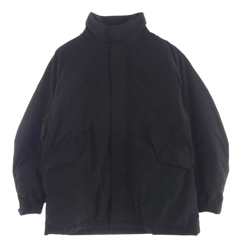 aton モッズコート黒( DYE NYLON)サイズ4 ATON エイトン 7074641 TECHNO COTTON PADDED SHORT MODS COAT