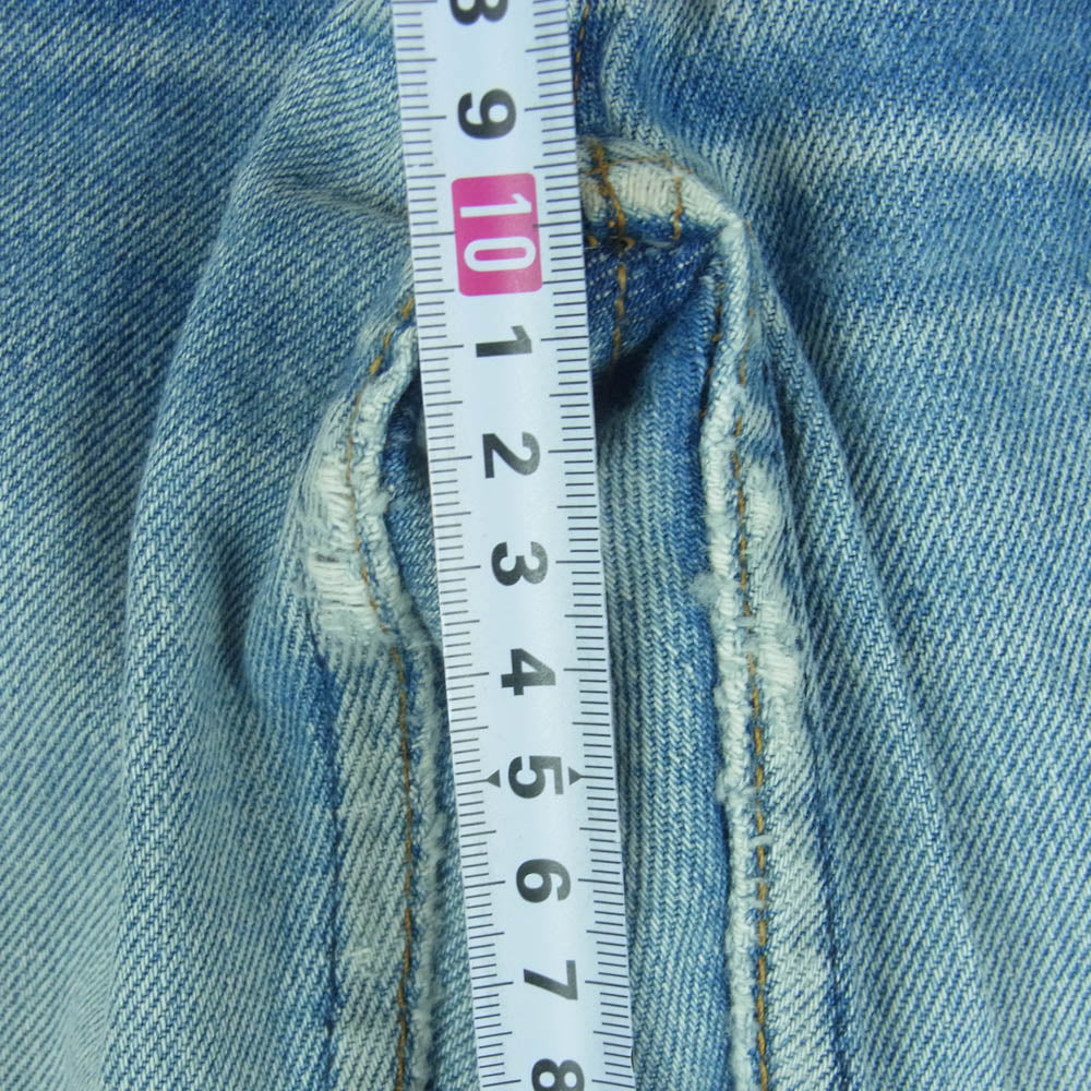 Levi's リーバイス 90s USA製 501 ストレート デニム パンツ ボタンフライ ボタン裏刻印552 インディゴブルー系 W30 L36【中古】