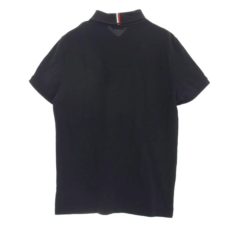 MONCLER モンクレール MAGLIA POLO MANICA CORTA ロゴ ワッペン 半袖 ポロシャツ ネイビー ネイビー系 M【中古】