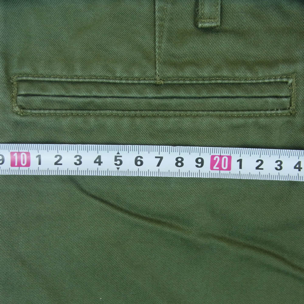 Levi's リーバイス コットン ストレート チノパンツ トラウザー パンツ バングラデシュ製 グリーン系 W29 L32【中古】